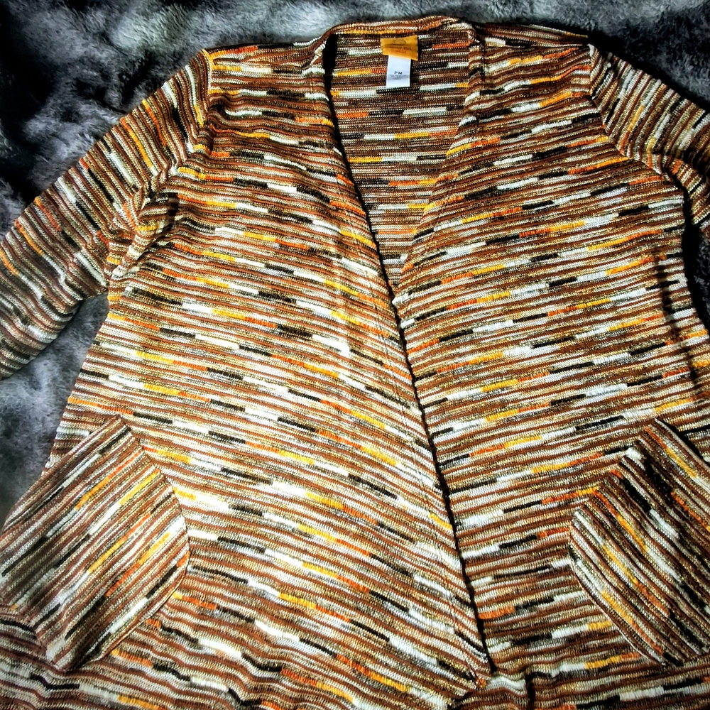 Ruby Rd. Women's Earthy Tones Cardigan - Picture 2 of 4
